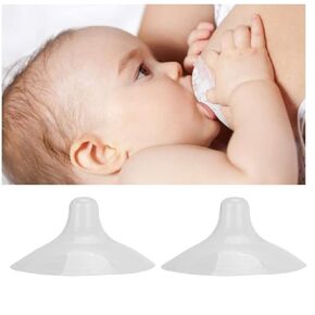 Nipple Shields for Nursing Newborn for Women Breastfeeding Baby Premium Contact Nippleshield for with Latch Difficulties or Flat or Inverted Nipples Clear (20mm/0.78inch, 4, Count)