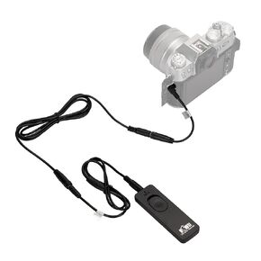 JJC Wired Remote Shutter Release Cord for Fuji Fujifilm X-M5 XM5 X-T50 XT50 GFX100 II GFX100II Cameras, Wired Remote Control + 3.5mm Male to 2.5mm Female Remote Cable Converter