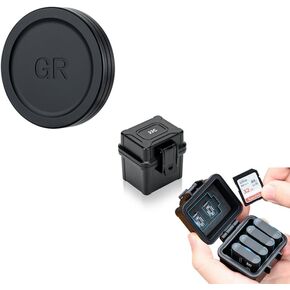 GRIII GRIIIx GRIII HDF Battery Case + Metal Lens Cap for GR III GR III HDF GR IIIx GR IIIx HDF
