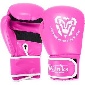 10 OZ Boxing Training Gloves for Women Men Boxing Fight Gloves White Boxing Gloves PU Leather Muay Thai Training Sparring Fighting Kickboxing Class for Beginners