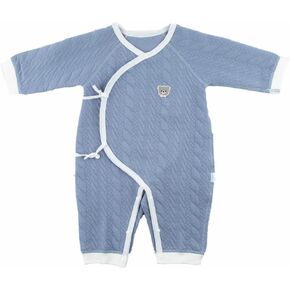 One-piece Thick Romper 3-layer Thickness 100% Cotton Newborn Baby Pajamas for Spring