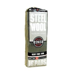 6 حزمة من #00 HOMAX 106602-06 RHODES American Steel Wool PAD FEAN FERY ، 16 pack