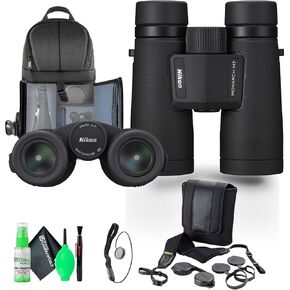 Nikon 10x42 Monarch M7 Roof Prism Waterproof, Fogproof Binoculars (16766) + Sling Backpack + Cleaning Kit + Lens Cap