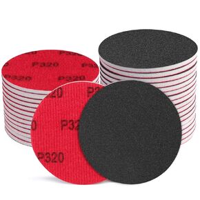 18Pcs 5 Inch Hook and Loop Sanding Sponge Discs 320 Grit Wet Dry Sandpaper with Buffer Backing Pads for Random Orbital Sander Curved Surface and Large-Area Sanding for Automotive Metal Wood
