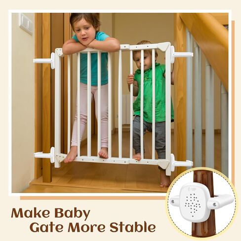 Baby Gate Banister Adapter：2Pcs Baby Stair Gate Kit Stair Post Fitting Kit Babys Gates for Stairs, Safety Stair Adapter Fit for Stair Gate Against Stairs Posts (Not Include The Gate) in Saudi Arabia