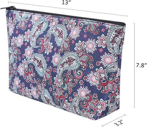 Empty Mahjong Bag,Thickened Blue Printed Soft American Mahjong Tiles Bag (Case Only) in Kuwait