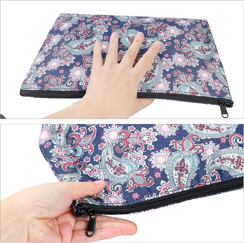 Empty Mahjong Bag,Thickened Blue Printed Soft American Mahjong Tiles Bag (Case Only) in Kuwait