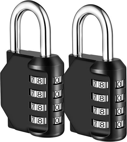 NAGE Pink Locker Lock, 4 Digit Gym Locker Lock Resettable, Outdoor Waterproof Combination Lock for Gym School Sports Locker, Fence, Gate, Toolbox, Case, Hasp Storage (1 Pack, Pink) in Saudi Arabia