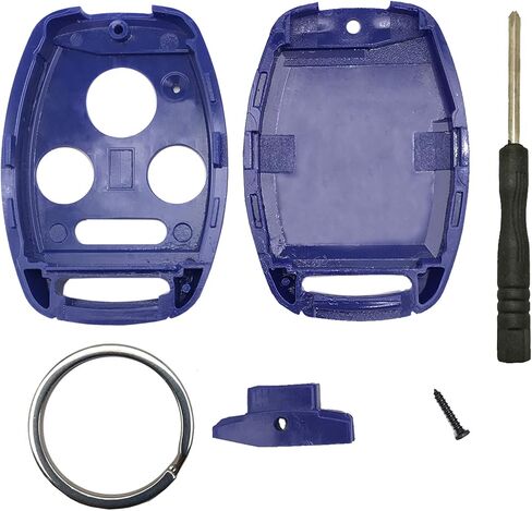 Key Fob Shell Fits Honda Accord/Civic/CR- V/Fit/Odyssey/Pilot/Ridgeline/CR-Z Keyless Entry Remote Case Car Key Cover Housing with Screwdriver & Keyring (2+1 Button, Black) in Kuwait