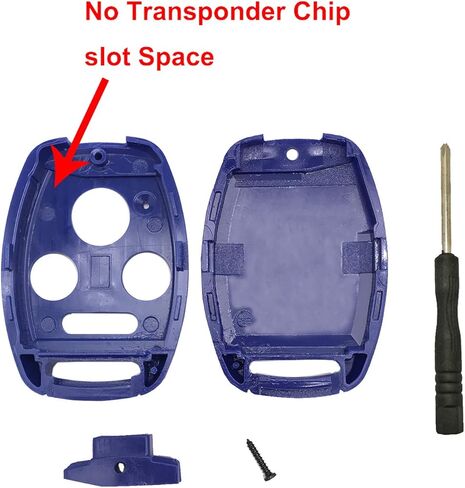 Key Fob Shell Fits Honda Accord/Civic/CR- V/Fit/Odyssey/Pilot/Ridgeline/CR-Z Keyless Entry Remote Case Car Key Cover Housing with Screwdriver & Keyring (2+1 Button, Black) in Kuwait