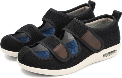 Diabetic Shoes for Women, Women's Wide Width Elderly Shoes, Adjustable Closure Lightweight Breathable, Swollen Feet Walking Edema Sneakers in Saudi Arabia