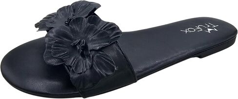TruFox Women's Flower Flat Sandals Dressy Open Toe Sandals Comfortable Slip On Summer Slide Sandals in Saudi Arabia
