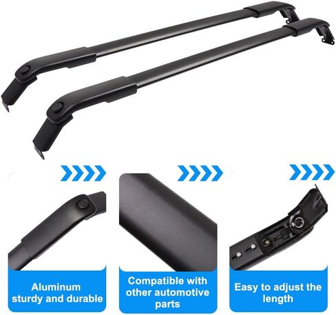 330lbs Lockable Roof Rack Cross Bars Fit for Chevrolet Tahoe, Chevy Suburban,GMC Yukon & Yukon XL, Cadillac Escalade ESV 2021 2022 2023 2024 2025,Accessories Cargo Carrier Bars Luggage Rack in Kuwait