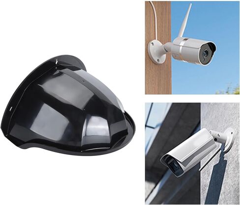 Camera Rain Cover, Universal Sun Rain Shade Camera Cover with Thickened Base, Camera Protective Roof Cover Suitable for Most Outdoor Security Cameras (White) in Kuwait