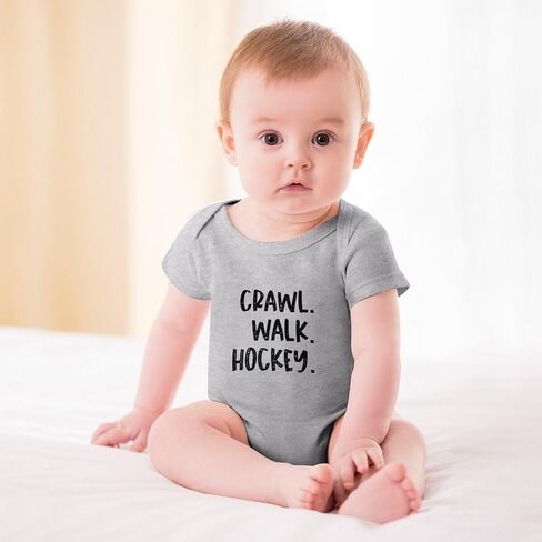 Crawl Walk Hockey Going Home Outfit Baby Boy Short Sleeve Baby Girl White Outfit White Baby Boy Rompers 12 Months in Saudi Arabia