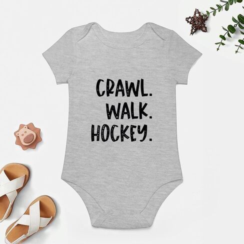 Crawl Walk Hockey Going Home Outfit Baby Boy Short Sleeve Baby Girl White Outfit White Baby Boy Rompers 12 Months in Saudi Arabia