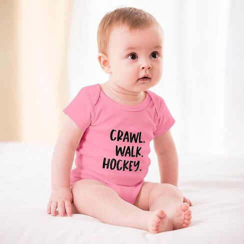 Crawl Walk Hockey Going Home Outfit Baby Boy Short Sleeve Baby Girl White Outfit White Baby Boy Rompers 12 Months in Saudi Arabia