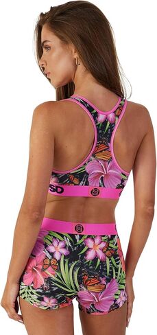 PSD Womens Dark Jewel Boy Shorts Underwear for Women - Mixed Print Pack of Boyshort Underwear - 3 Pack Cotton Boyshort Underwear for Women, Women's Boy Shorts for Women Cotton in Kuwait