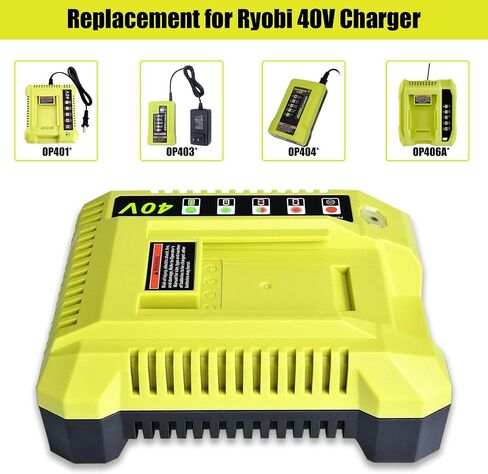 SKYON 40V Rapid Charger OP401 OP403 OP404 OP406A OP409A Compatible with Ryobi 40V 6Ah OP40601 OP40602 OP4060A1 5Ah OP4050A 4Ah OP4040 3Ah OP4030 2.6Ah OP40261 OP4026 2Ah OP40201 Battery Fast Charger in Saudi Arabia