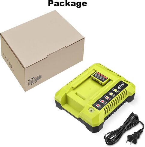 SKYON 40V Rapid Charger OP401 OP403 OP404 OP406A OP409A Compatible with Ryobi 40V 6Ah OP40601 OP40602 OP4060A1 5Ah OP4050A 4Ah OP4040 3Ah OP4030 2.6Ah OP40261 OP4026 2Ah OP40201 Battery Fast Charger in Saudi Arabia
