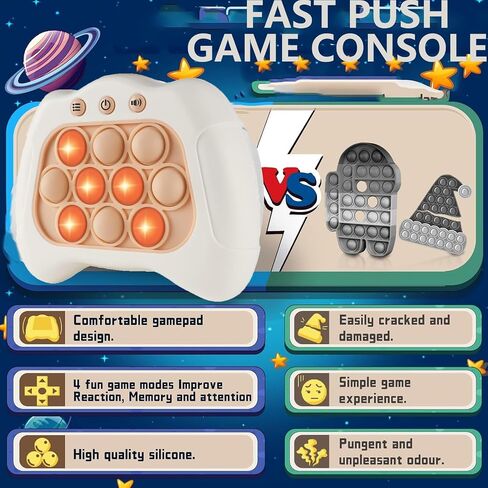2 pcs Halloween Pop Push Game Fidget Console Toys for Kids Adults,Nightmare Before Christmas Game Toy Gifts,Handheld Light Up Fidget Sensory Puzzle Toy for Boys Grils Teens Age 3-12 in Saudi Arabia