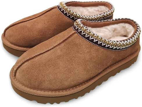 IPSAE Women's Fuzzy Platform Suede Mini Boots Slippers Short Ankle Boot Fur Fleece Lined House Shoes in Saudi Arabia