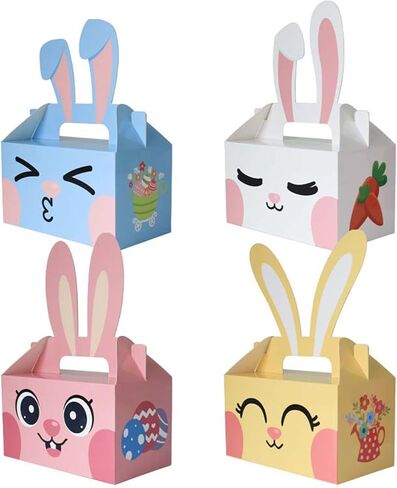 Easter Baskets for Kids Girls: Pink Cotton Woven Bunny Large Easter Basket - Empty Baby Easter Basket with Double Rope Handle - Durable Easter Gift Basket For Heavy Weight in Kuwait