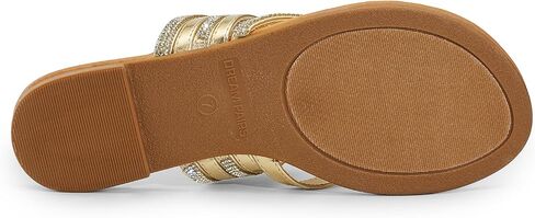 DREAM PAIRS Women's Sparkly Flip Flops Round Toe Multi Strap lightweight Summer Beach Flat Casual Thong Sandals in Saudi Arabia