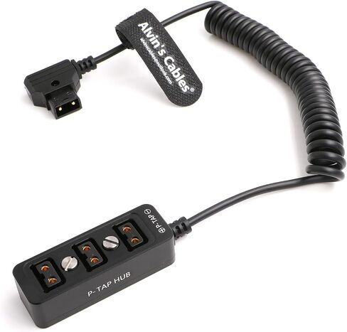 كابلات Alvin's D-TAP Flitter P-TAP HUB Cable DTAP ذكر إلى 3 منفذ D TAP CABLITER FMILE SPILITER مع خيوط المسمار لأري ريد Z CAM CAMERAS TILTA SEADICAM IDX V-MOUNT in Kuwait