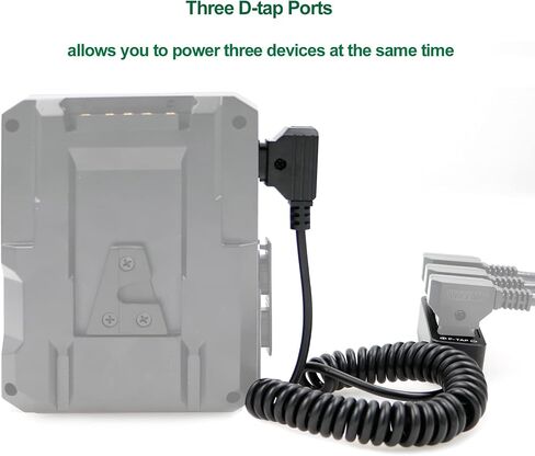 كابلات Alvin's D-TAP Flitter P-TAP HUB Cable DTAP ذكر إلى 3 منفذ D TAP CABLITER FMILE SPILITER مع خيوط المسمار لأري ريد Z CAM CAMERAS TILTA SEADICAM IDX V-MOUNT in Kuwait