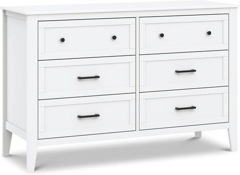 Davinci Beau 6-Drawer Baby Dresser, GREENGUARD Gold Certified, Honey | 6 Spacious Smooth-Gliding Drawers w/ Ample Storage - Durable & Modern Easy-to-Assemble Nursery Dresser for Kids, Boys & Girls in Saudi Arabia