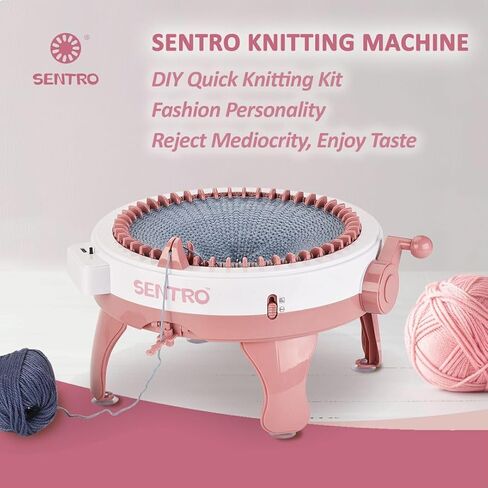 SENTRO Knitting Machine 48 Needles Smart Weaving Loom Crochet Loom Knitting Loom Machine Kit for Kids Adults DIY Scarf Hat Sock in Kuwait