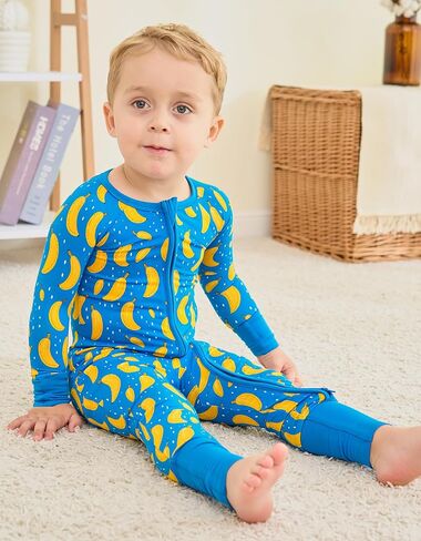 Bamboo Viscose Baby Romper, One Piece Jumpsuit for Boys & Girls, 2-Way Zipper with Reversible Mitten Cuffs in Saudi Arabia