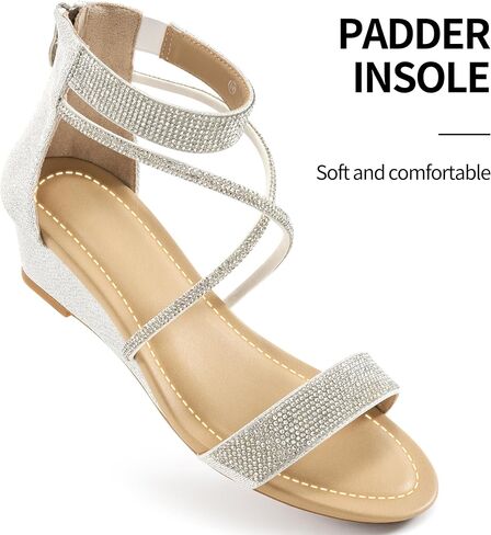 Harese Wedge Sandals for Women Engy: Comfortble kal strap strap zipper low heels shoes fashion sundals summer sundals in Kuwait