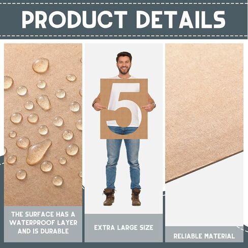 Briwooody 18 Inch Large Number Stencil 0-9 Numbers Pavement Stencils Templates Reusable Number Kit Stencil Set Large Letter Stencils for Cake Parking Lot and Equipment Spray Painting in Saudi Arabia