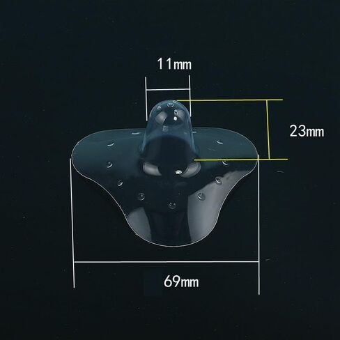حلقة الحلمة للتمريض حديثي الولادة للنساء الرضاعة الطبيعية الطفل قسط التلامس nippleshield مع صعوبات المزلاج أو حلمات مسطحة أو مقلوبة واضحة (20 مم/0.78 بوصة ، 4 ، العد) in Kuwait