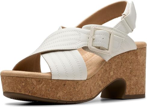Clarks Women's Nerisa West Cork Wedge Sandal in Saudi Arabia