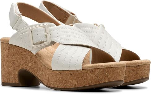 Clarks Women's Nerisa West Cork Wedge Sandal in Saudi Arabia