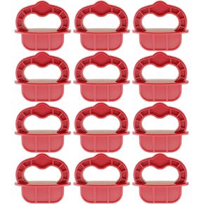 TAODAN 12PCS 1/4 Inch Gap Deck Plate Spacer Ring Plastic Isolation Ring for Wooden Board Deck Fixture Washer for Hardwood Composite Materials Thermal Wood Flooring Alignment