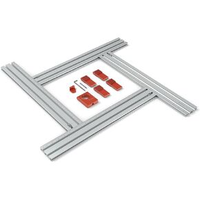 SpeTool Juice Groove Router Jig, 2-In-1 Adjustable Router Jigs and Templates for Cutting Board and Circles with Metric/Imperial Scales, Router Circle Cutting Jig for Woodworking, Aluminum