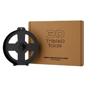 TripleD Tools 6.5in Circular Saw Blade Holder - Multi-Blade Storage Case with Anti-Roll Base and Large Grip Nut - Blade Holder Compatible with Diablo DeWalt Avanti - Black