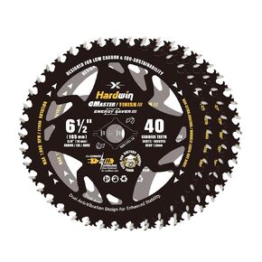 6 1/2 Inch Circular Saw Blade - 40T TCT, 3-Pack, Alternate Teeth for Smooth & Fast Cuts, Lightweight for Cordless Saws - Perfect for Plywood, Hardwood, Softwood, and More