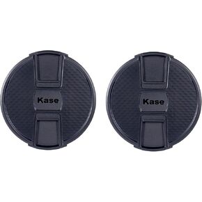 Kase 2 Pack Lens Cap Snap On/Clip On/Center Pinch Eco Friendly Plastic (82mm)