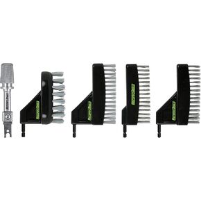 RCT-5PC-BK 5 PC Stainless Steel/Nylon Scrub Brush Kit for Recipro