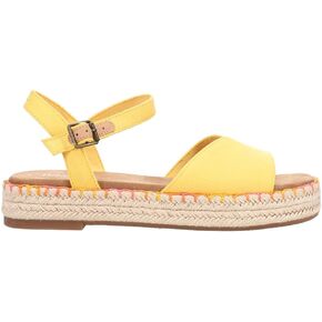 TOMS Womens Abby Platform Espadrille Casual Sandals Casual Low Heel 1-2" - Yellow