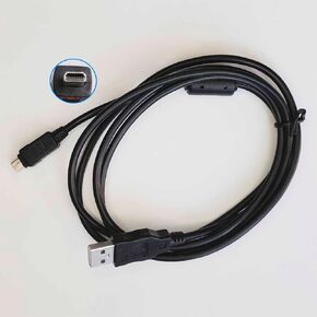 Camera Cable Cord for Pentax Optio K-30 K-50 *ist DS2 MX-1 E10 K100D K200D K-r K-x Optio 60 Optio WG-2 WG-10 Data Transfer Replacement for I-USB7 I-USB17 I-USB33 I-USB98 I-USB122 Length 5FT