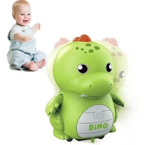 Dinosaur-Crawling-Musical-Baby-Toy Infant Tummy Time Toys for Baby Toddler 6-9 9-12 12-18 Month,Early Learning Moving Magnetic Toy for Boys Girls 1st Birthday Gift Easter-Basket Stuffers