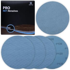 9 Inches Mesh Abrasive 220 Grit 5 PCS Dust-Free Hook and Loop Drywall Sanding Disc, Mesh Sandpaper Net Sander Disc Abrasives Pads Mesh Sanding Pads Drywall Sander Sandpaper for Metal, Wood in Kuwait