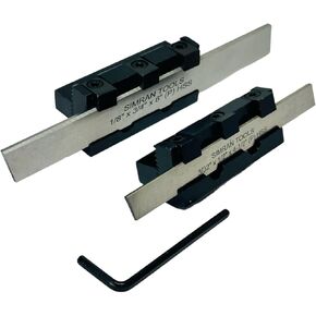 Adjustable Type Parting Cut Off Tool Holder 10mm Shank With 1/2" and 3/4" HSS Blade Size-3/32 x 1/2 x 4-1/2" & 1/8 x 3/4 x 6"| Metal Lathe machine | T Type Cut Off Quality | Steel Tool