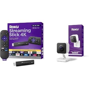 Roku Streaming Stick 4K + Roku Outdoor Camera 2024 - Home Security